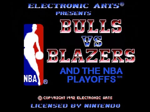 SNES Longplay [671] Bulls vs. Blazers and the NBA Playoffs (US)