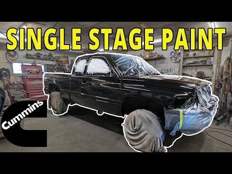 How To Paint Single Stage With Great Results DIY -Dodge Ram Cummins