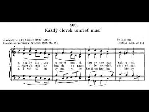 JKS 463 - Každý človek (ein Lied für Verstorbene "Alle Menschen müssen sterben")