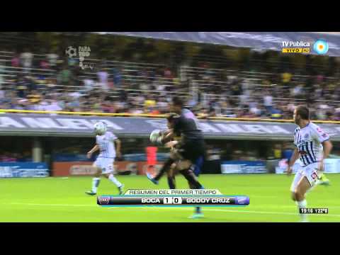 Gol de Riquelme. Boca 1 - Godoy Cruz 0 | Torneo Final 2014 - Fecha 12