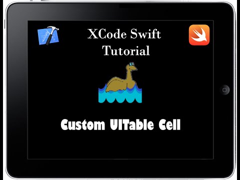XCode Swift - Custom UITableView Cell Tutorial