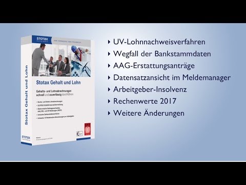 Aktuell zu Stotax Gehalt und Lohn 2017 Januar