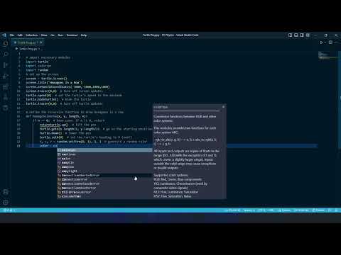 Python Turtle Recursive Hexagons Drawing Beautiful Patterns