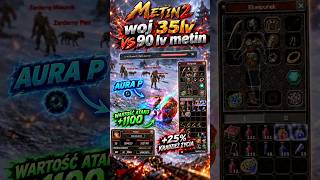 Miniaturka - 🟢⚔️ 35 LV vs METIN 90 LV 💀🔥 FMS +9 ŚR 60% — DA RADĘ?! | #METIN2  #old #2014