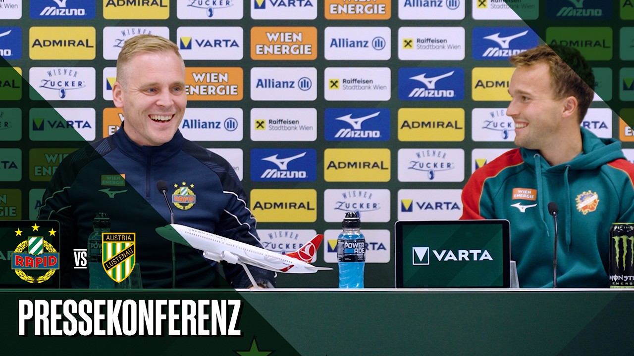 Greenie-Pressekonferenz vor dem Spiel gegen Austria Lustenau