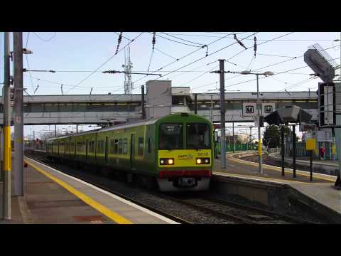 Dart train number 8614 arriving at Howth Junction station