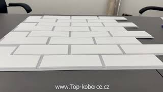 3D obkladový panel PVC Mattone 3D 595x595mm