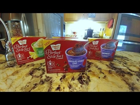 Duncan Hines Perfect Size for 1 Cakes Review.