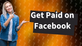 How do I receive payment from Facebook Marketplace?