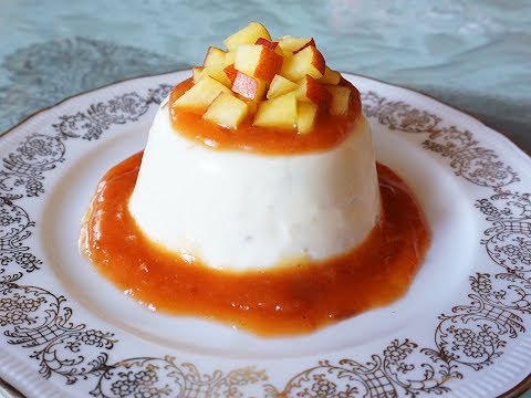 Panna cotta alle pesche - Le video ricette di Lara