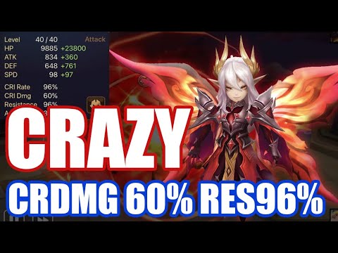New Style Daphnis Debut! CRDMG 60% & RES96% TRAP Daphnis😂😂😂【Summoners War RTA】