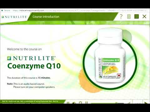 Nutrilite coenzyme q10 training