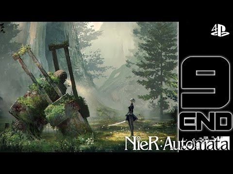 NieR: Automata Walkthrough Part 9 Ending (PS4) 1080p60 HD-No Commentary