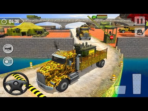US Army Vehicles Transporter Truck Simulator - Army Jeep Transport Truck - Android Gameplay
