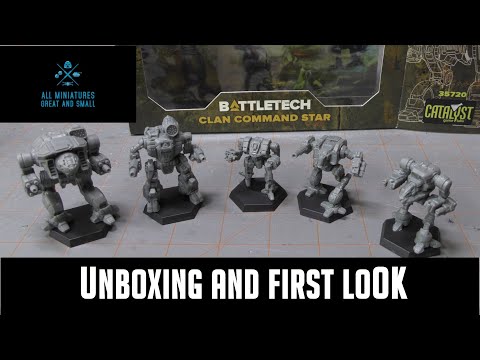 Battletech Clan Command Star - Unboxing and First Look - Alphastrike