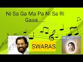 SWARAS /SARGAM NOTES OF Ni Sa Ga Ma Pa Ni Sa Ri Ga song | Anand Mahal| #salilchoudhary