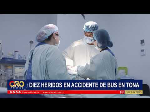 GRAVE ACCIDENTE en Tona, Santander: Buseta de transporte se volcó y dejó 10 HERIDOS | Oro Noticias