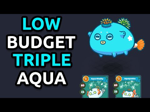 Cheap Triple Aqua that can Conquer High MMR | Axie Infinity