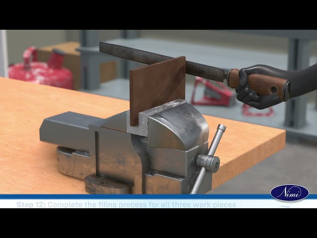 Exercises on finished material, such as aluminium brass copper stainless