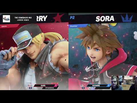 [The Comeback! #63] Losers Semis - sans. (Terry, Sheik) vs. Bogmire (Ridley, Sora)