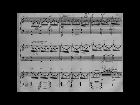 Albert Zabel - Marguérite Douleureuse au Rouet for Harp, Op. 26 (1914) [Score-Video]