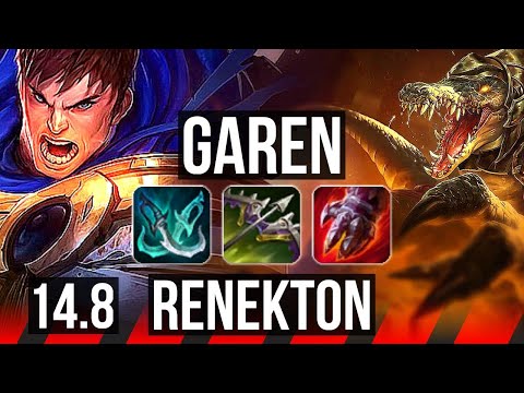 GAREN vs RENEKTON (TOP) | 36k DMG | NA Master | 14.8