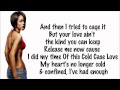 Rihanna - Cold Case Love Lyrics Video