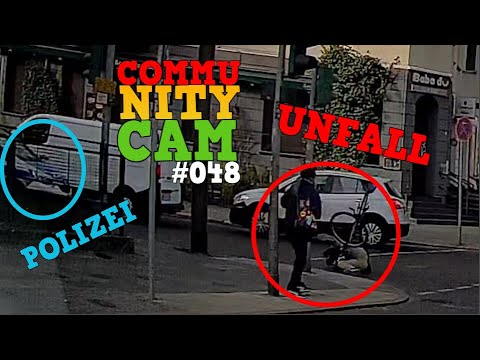 Fahrrad-Unfall direkt neben POLIZEI | Community Cam Folge 48