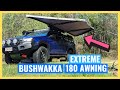 BUSHWAKKA EXTREME 180 AWNING Timed Setup Pack Down Etc Full Trip Ready Review