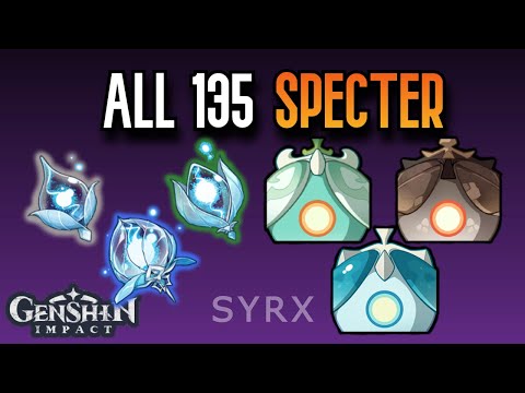 ALL 135 Specter Locations | Complete Guide & Efficient Route | Genshin Impact Inazuma