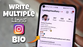 How to Write Multiple Lines in Instagram Bio
