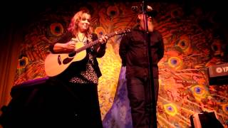 Gretchen Peters performing Wild Horses at the Maverick Festival, with Otis Gibbs.