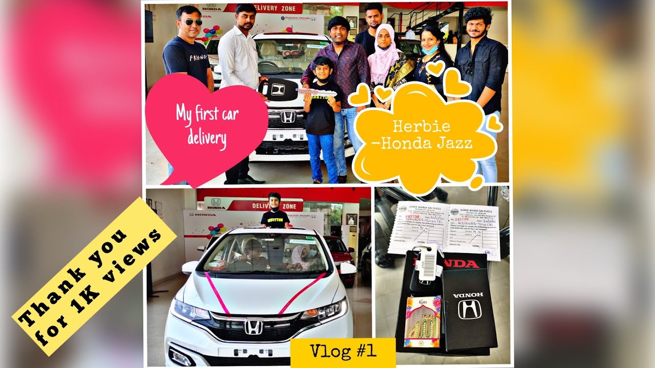 Taking my first car delivery #Honda jazz ZX Automatic | 2021 #BS6 #Best premium hatchback #Vlog#1