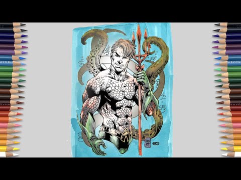 EPIC AQUAMAN Coloring Page | King of the Sea | Falling - Running Away - Beam [NCS Release]