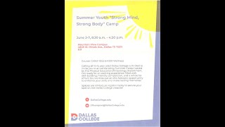 Dallas College   Free Summer Camp