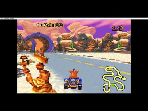 crash nitro kart game sample in retroarch