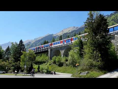 Switzerland, Lake of Brienz, Zentralbahn zb, 2020, April
