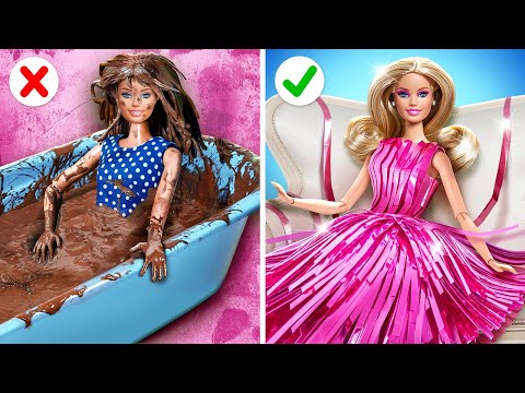 Barbie Pobre VS Rica *Gadgets para Muñecas y Cambio de Look de Muñeca* Por YayTime! STAR