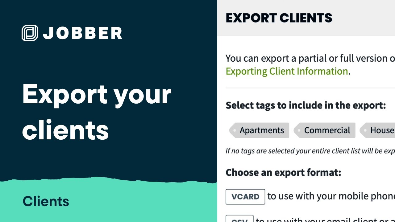 Export Your Clients | Clients