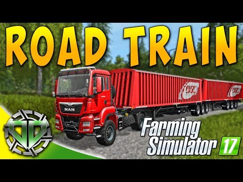 Snettertons Farm: Road Train!  Getting to the Greenhouse! : Farming Simulator 17 (PC)