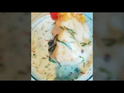 Обалденно вкусный СОУС НА КЕФИРЕ ПОДХОДИТ К ОВОЩНЫМ САЛАТАМ, К РЫБЕ И МЯСУ.