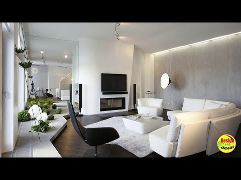 100 interior design ideas for a living room in a minimalist style. 2023