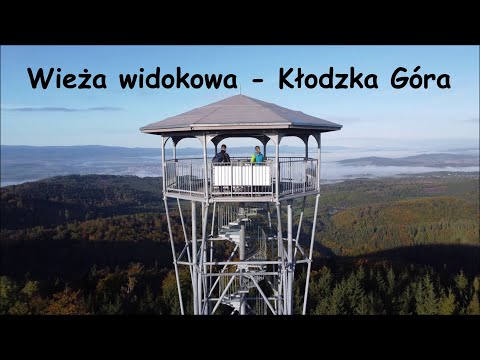 Wieża widokowa na Kłodzkiej Górze ⛰️ piękne widoki z drona