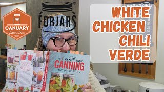 Pressure Canning White Chicken Chili Verde | Canuary