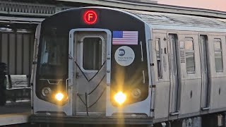 NYC Subway: (F) Trains flying thru Avenue X with Automatic Train Operation! (ATO)