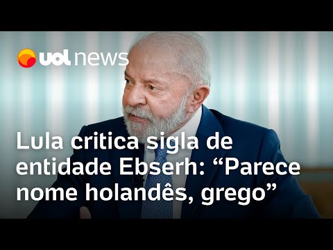 Lula criticizes the acronym of the hospital services entity Ebserh: 'It sounds like a Dutch, Gree...