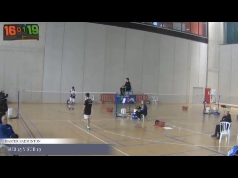 MASTER BADMINTON SUB 15 Y SUB 19 PISTA 1