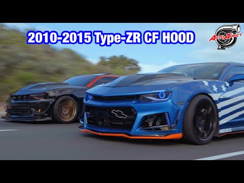 2010-2015 Chevy Camaro Type-ZR Double Sided Carbon Fiber Hood | @AutoAddictUSA | @TheProVideo