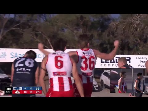 North's Oskar Faulkhead snaps the match-winner - Rd 4 Hostplus SANFL Snapshot
