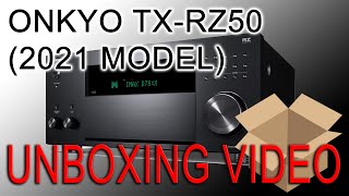 Video thumbnail for Onkyo TX-RZ50 9.2-Channel AV Receiver Unboxing. DIRAC! Dolby Atmos! DTS:X! 8K HDMI 2.1 Support! by Mancave Central